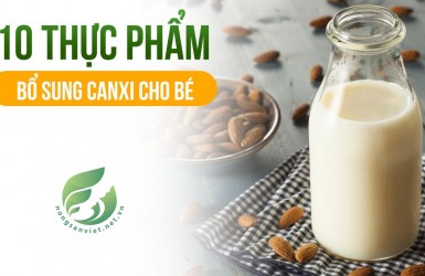 10 thực phẩm bổ sung canxi cho bé